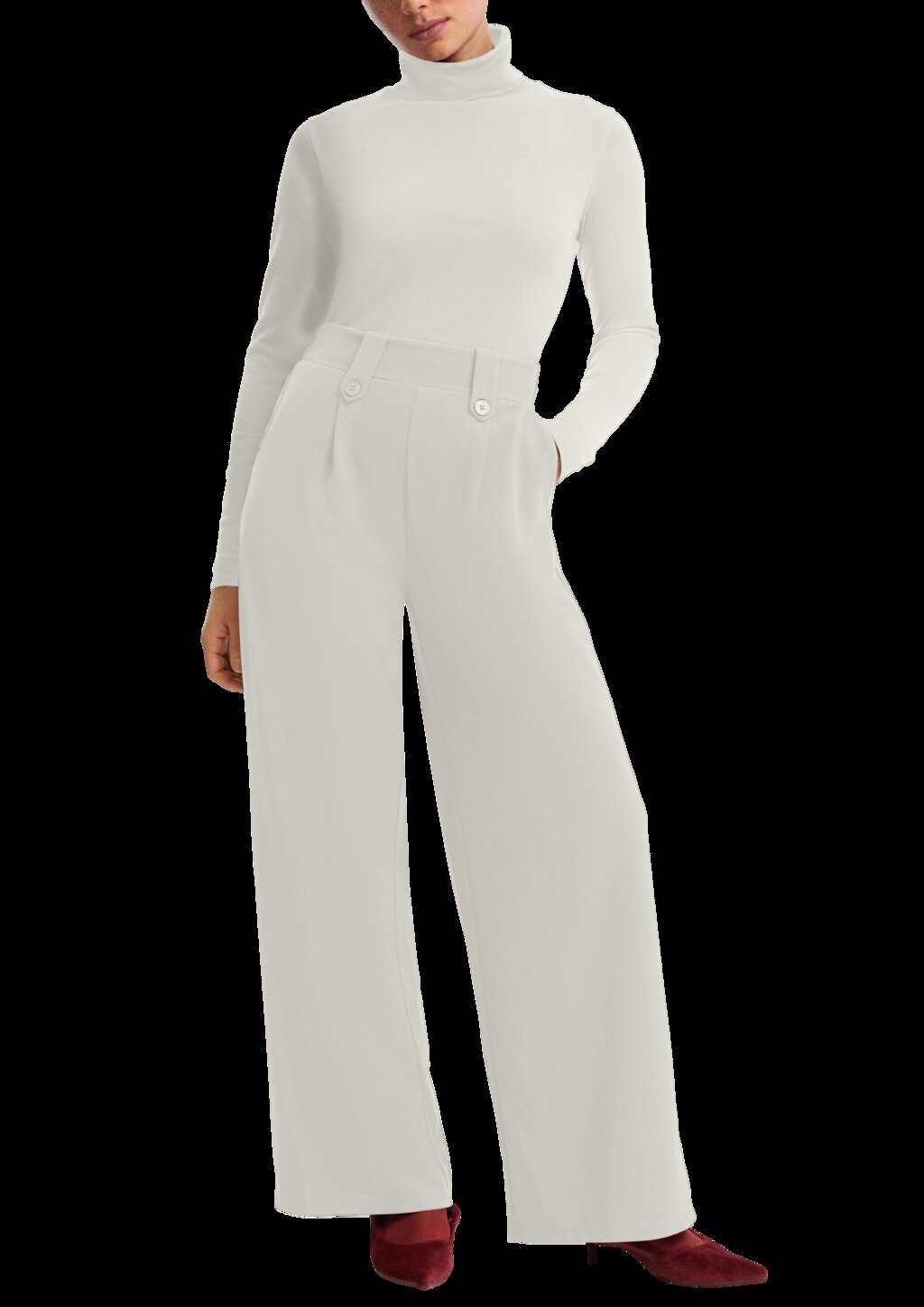 Langarmshirt mit Rollkragen