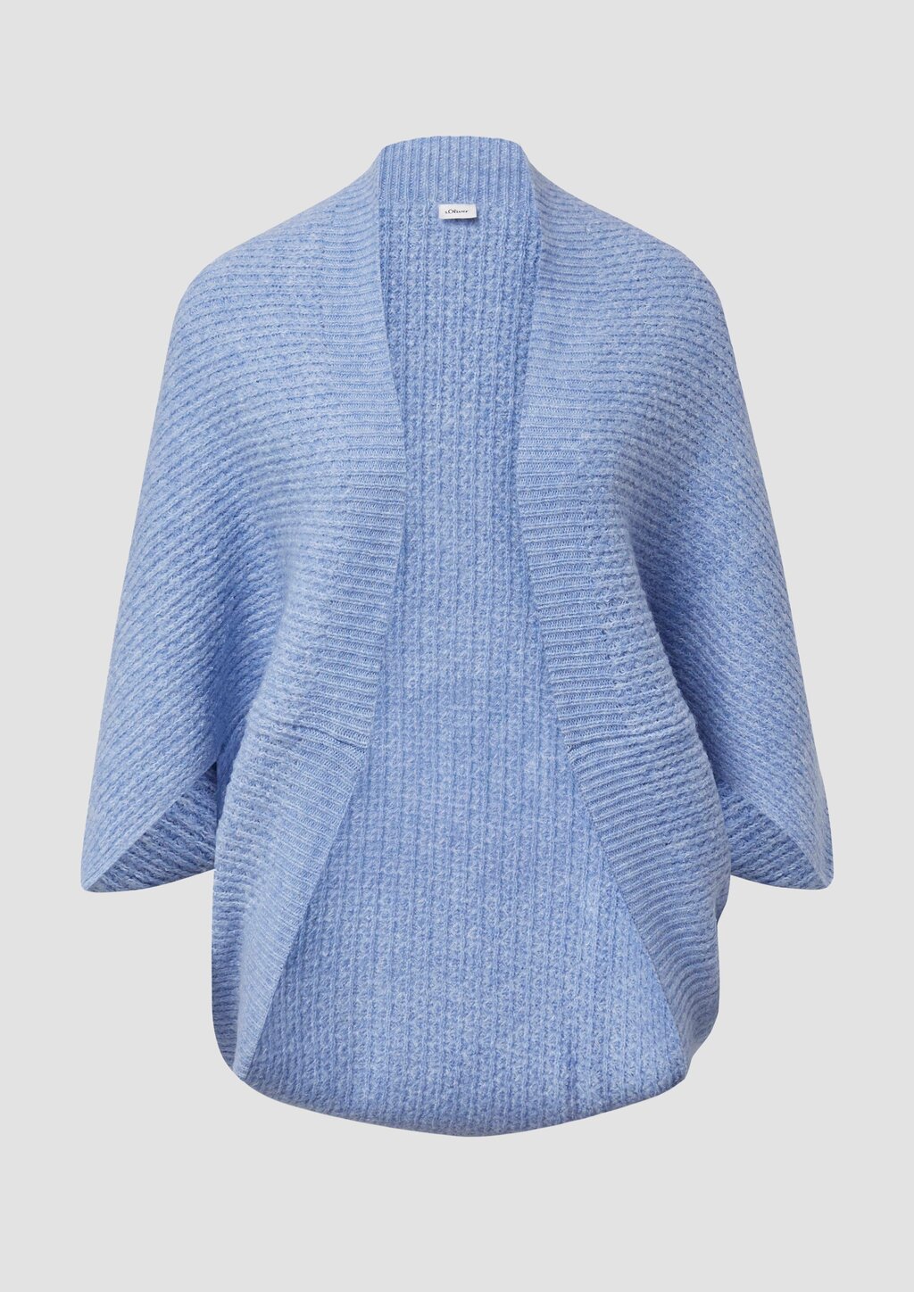 O-Shape-Poncho aus Wollmix