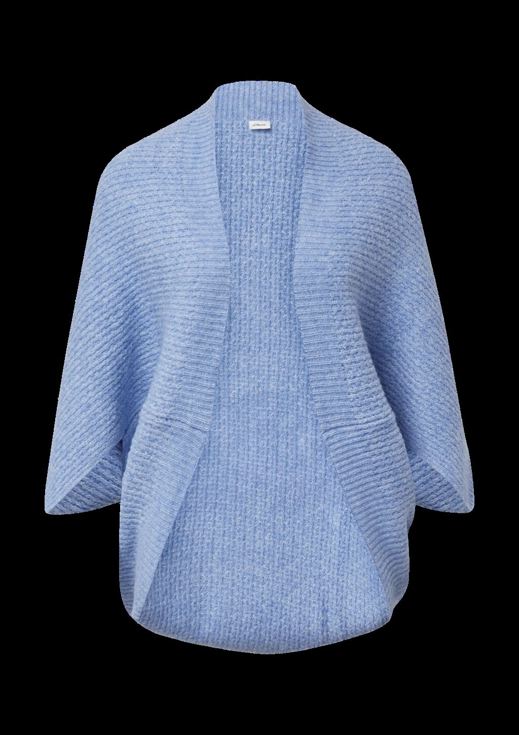 O-Shape-Poncho aus Wollmix