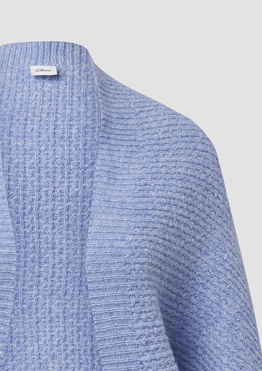 O-Shape-Poncho aus Wollmix