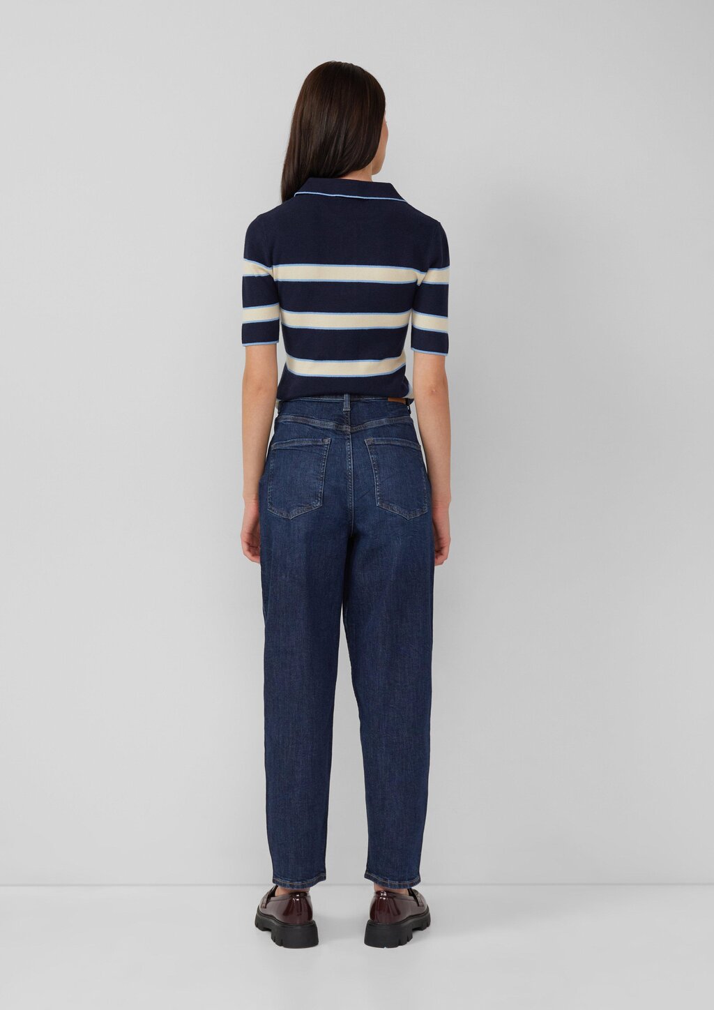 Ankle Jeans / Regular Fit / High Rise / Barrel Leg / 360° Denim