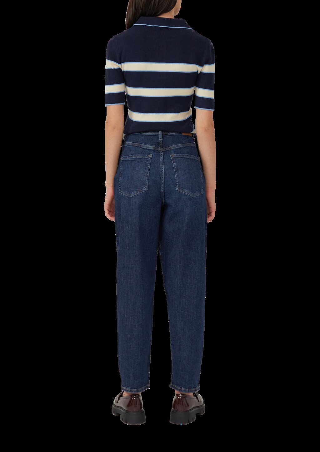 Ankle Jeans / Regular Fit / High Rise / Barrel Leg / 360° Denim