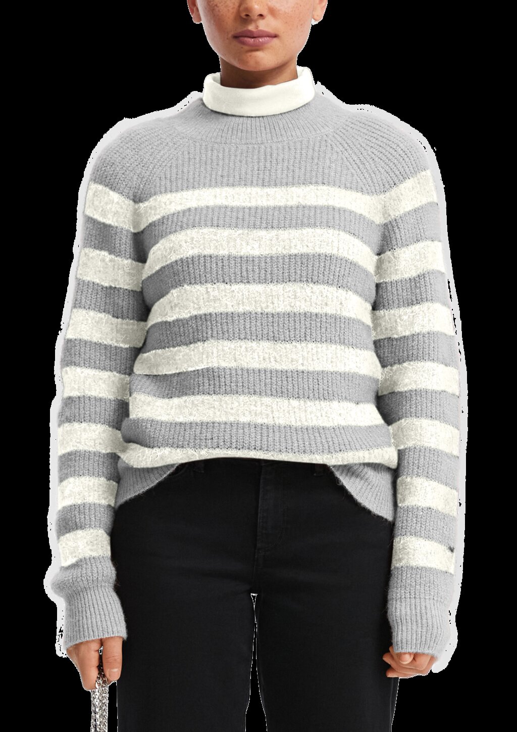 Melierter Pullover