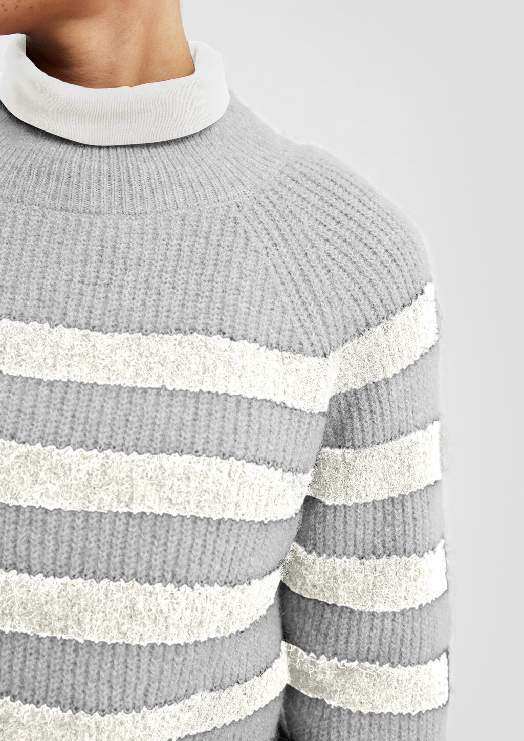 Melierter Pullover