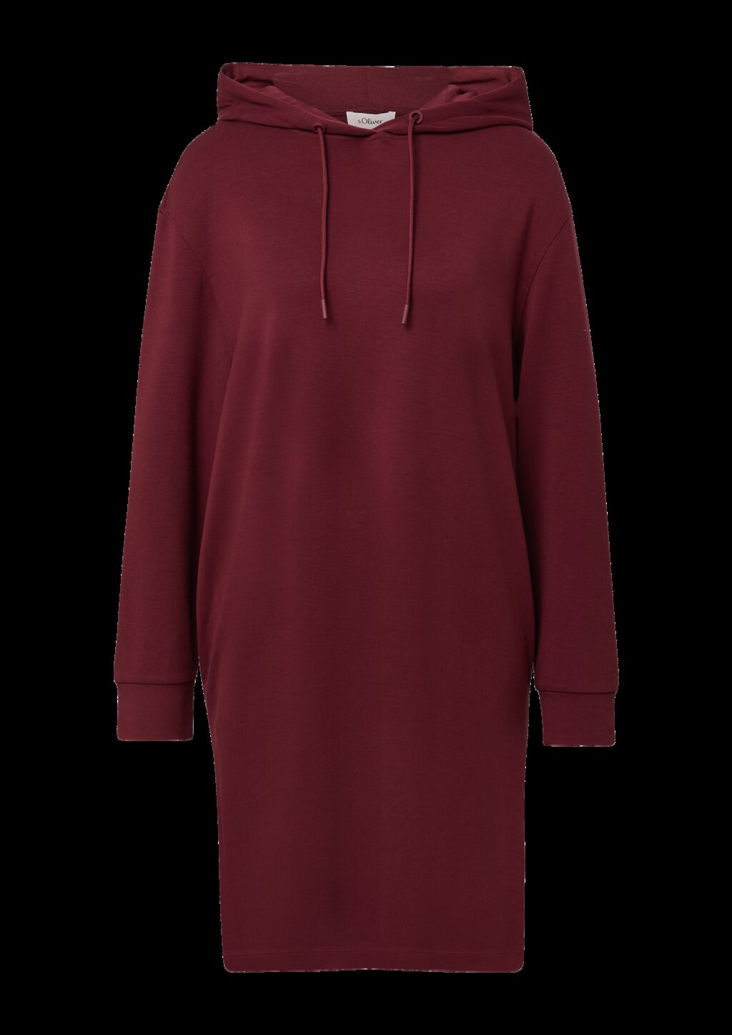 Scuba-Kleid mit Eingrifftaschen und Kapuze