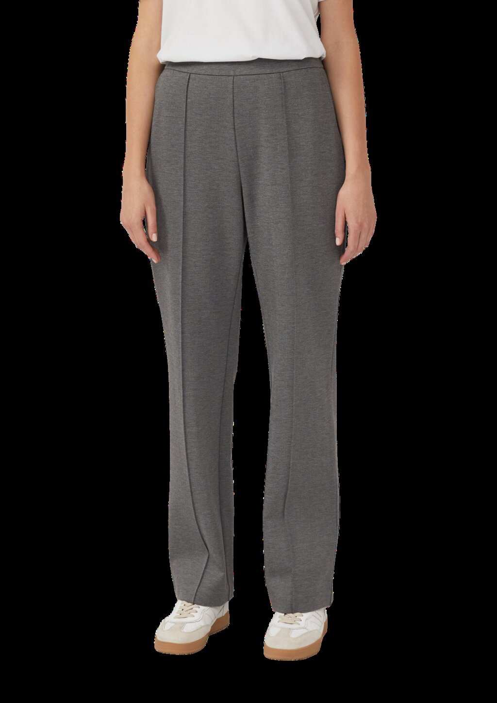 Interlock-Jogpants mit Straight Leg