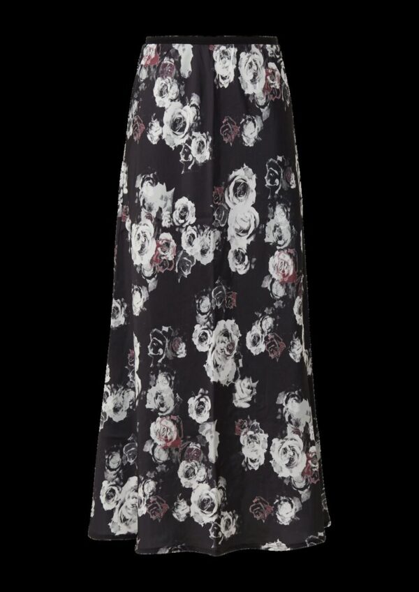 Rock mit All-over-Print in Satinoptik