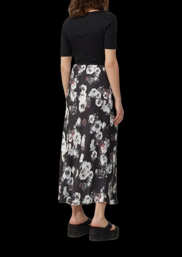 Rock mit All-over-Print in Satinoptik