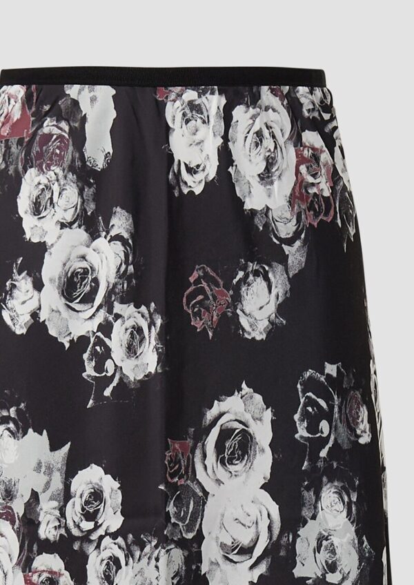 Rock mit All-over-Print in Satinoptik