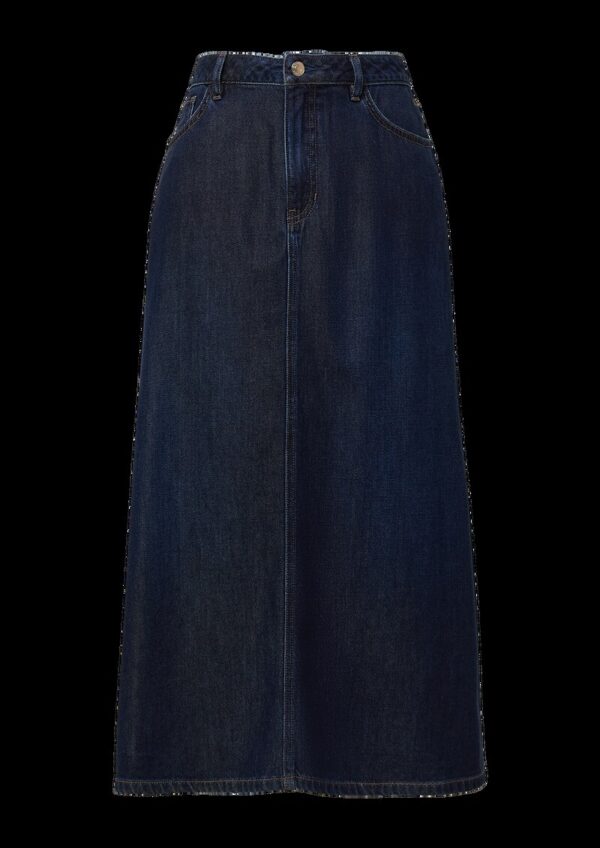 Jeans Midi-Rock im 5-Pocket-Stil