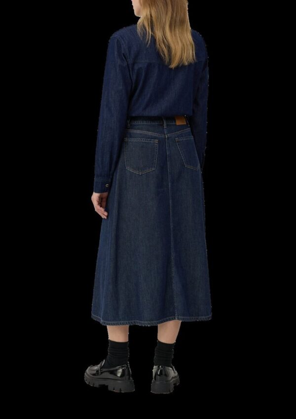 Jeans Midi-Rock im 5-Pocket-Stil