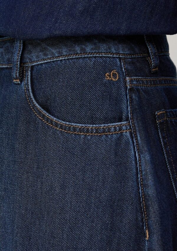 Jeans Midi-Rock im 5-Pocket-Stil