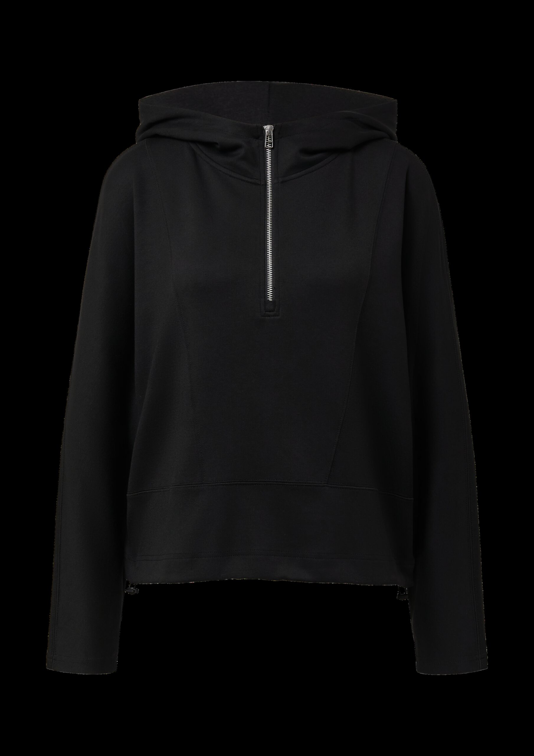 Scuba-Hoodie mit Fledermausärmeln und regulierbarem Saum