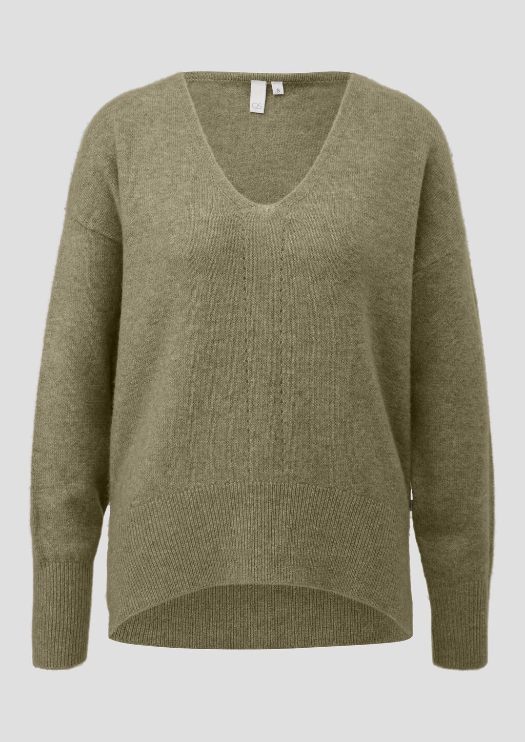 Weicher Strickpullover mit Ajour-Detail