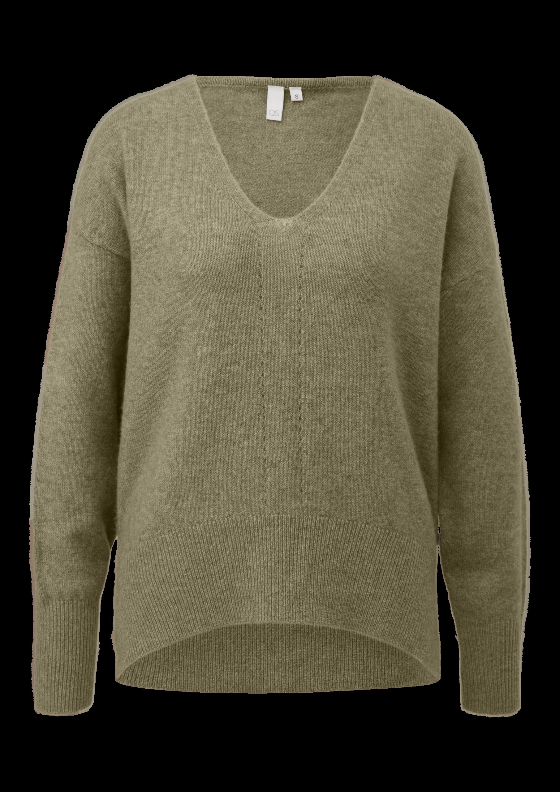 Weicher Strickpullover mit Ajour-Detail