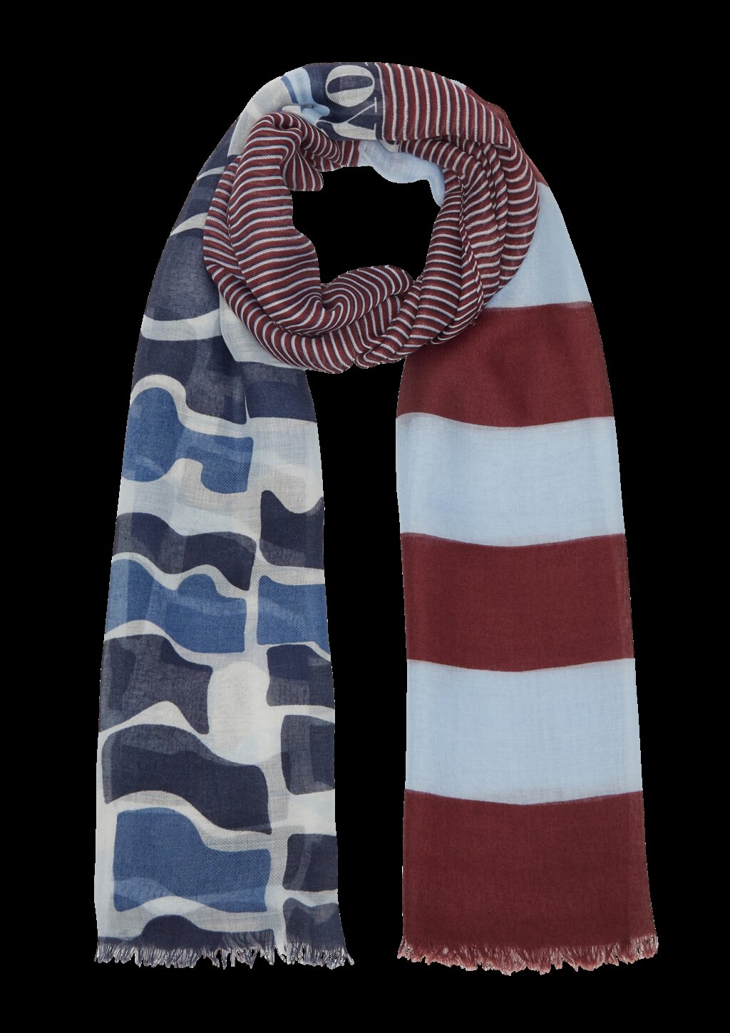 Schal mit Streifen-Artwork