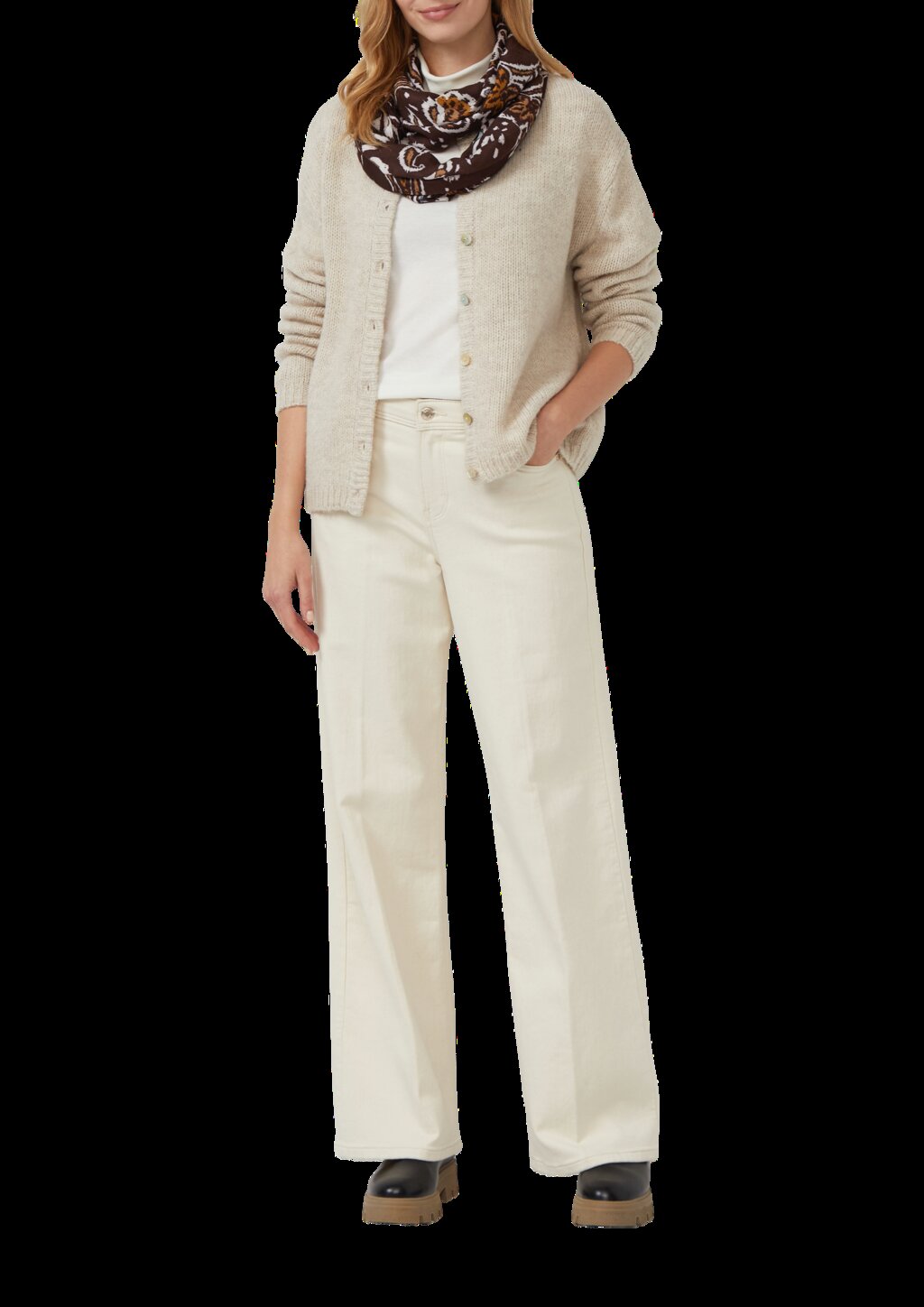 Loop-Schal mit floralem Print