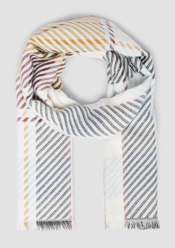 Karierter Maxi-Schal aus Twill