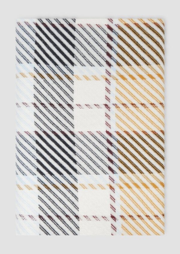 Karierter Maxi-Schal aus Twill