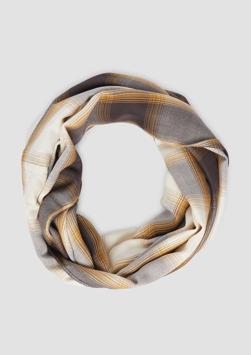 Karierter Loop-Schal aus Modalmix