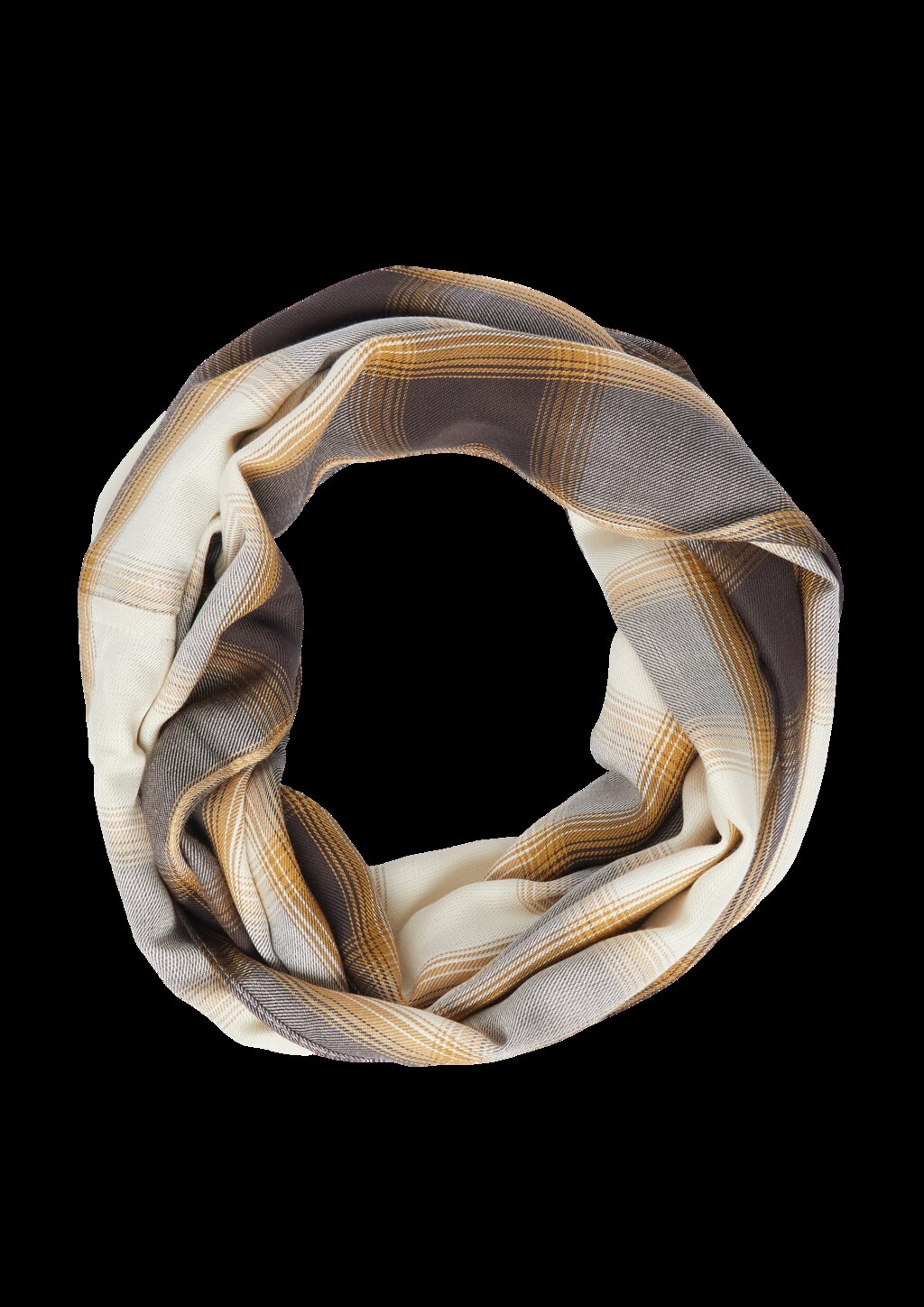 Karierter Loop-Schal aus Modalmix