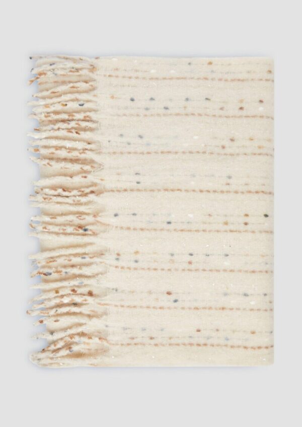 Fransen-Schal mit Glitzergarn