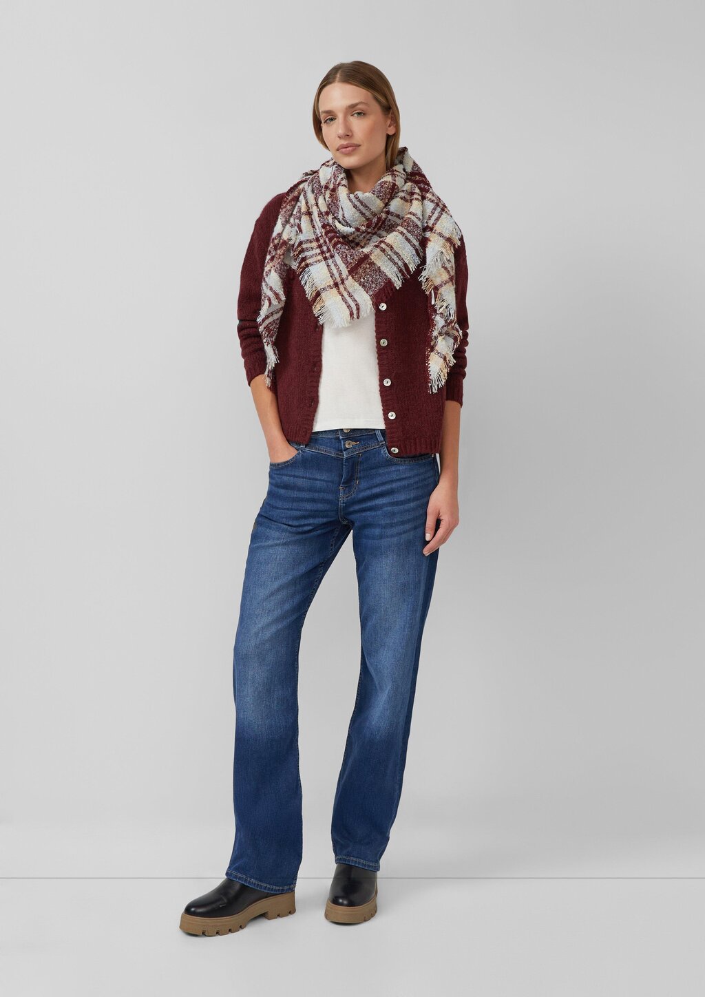 Dreieckstuch aus Bouclé