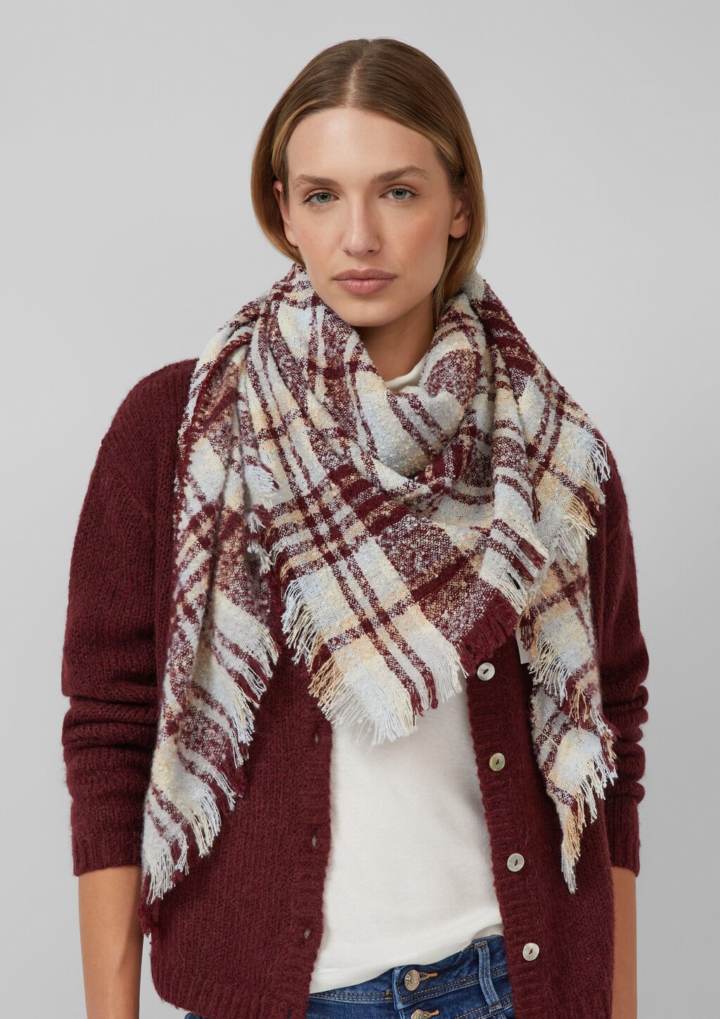 Dreieckstuch aus Bouclé