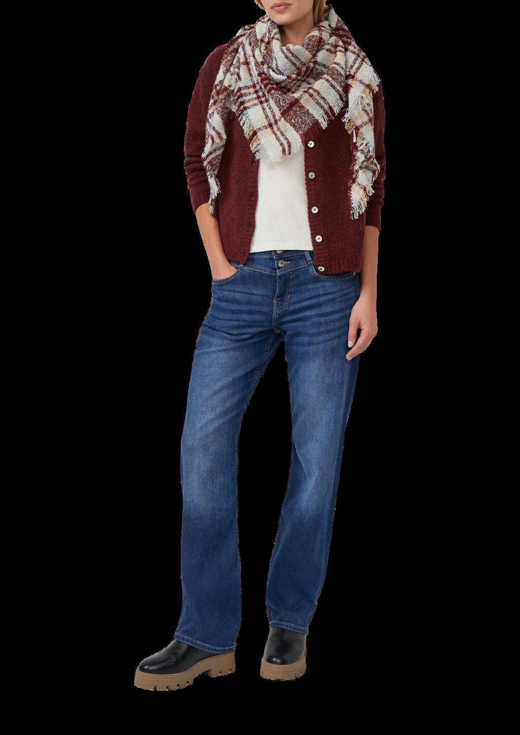 Dreieckstuch aus Bouclé