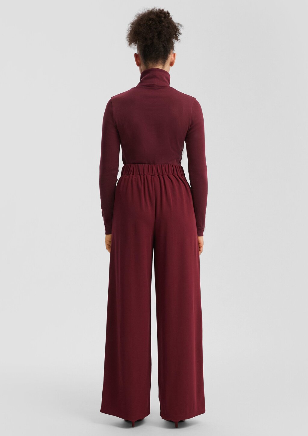 Wide-Leg Hose aus Interlockjersey