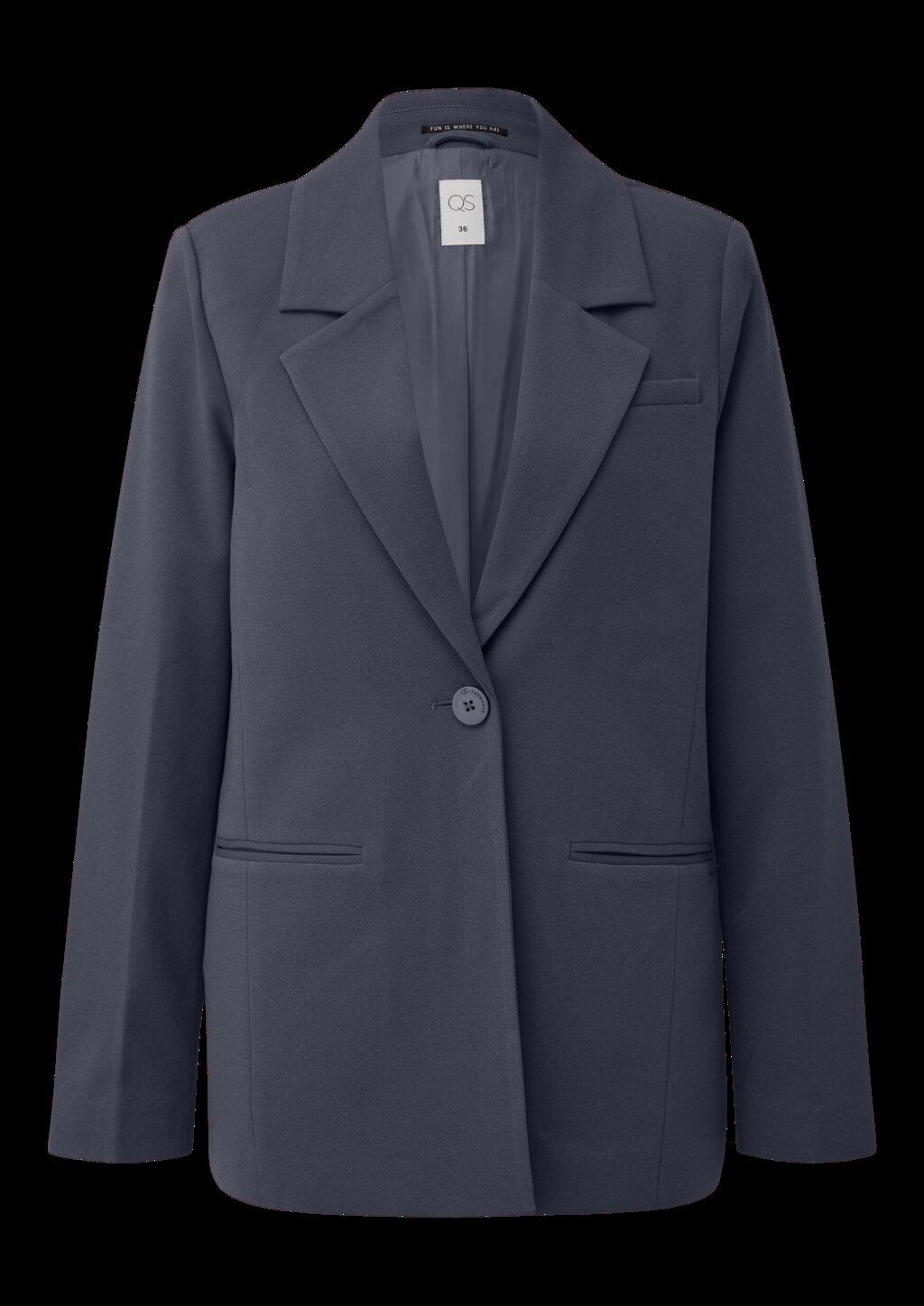 Blazer mit Reverskragen aus Interlockjersey