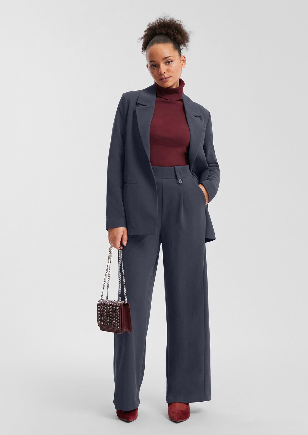 Blazer mit Reverskragen aus Interlockjersey