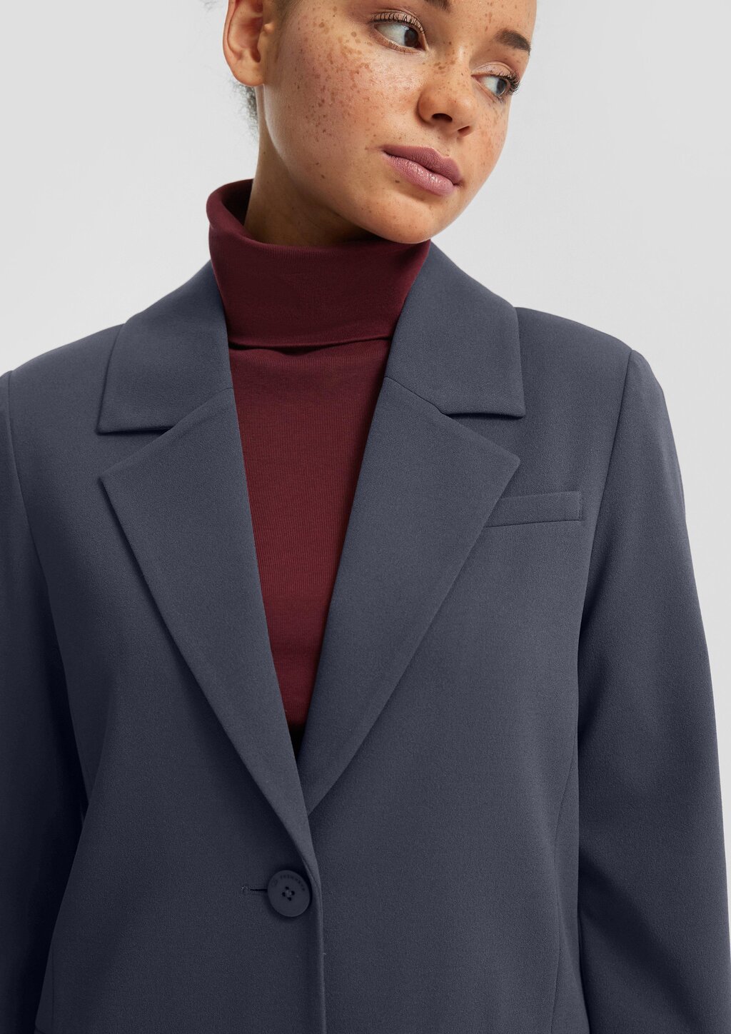 Blazer mit Reverskragen aus Interlockjersey