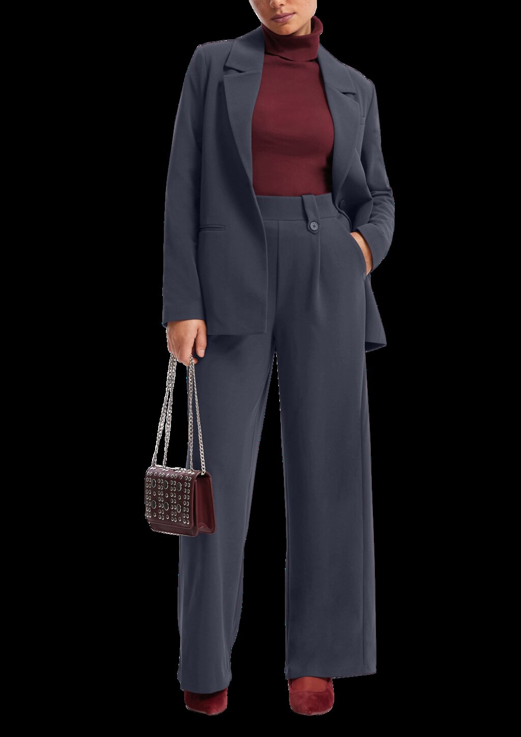 Blazer mit Reverskragen aus Interlockjersey