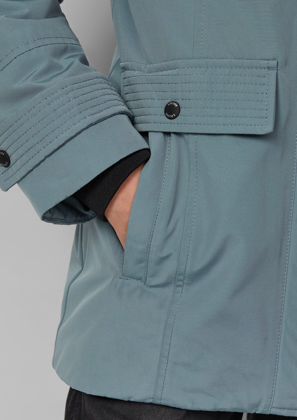 Wasserabweisender Parka mit Eingrifftaschen