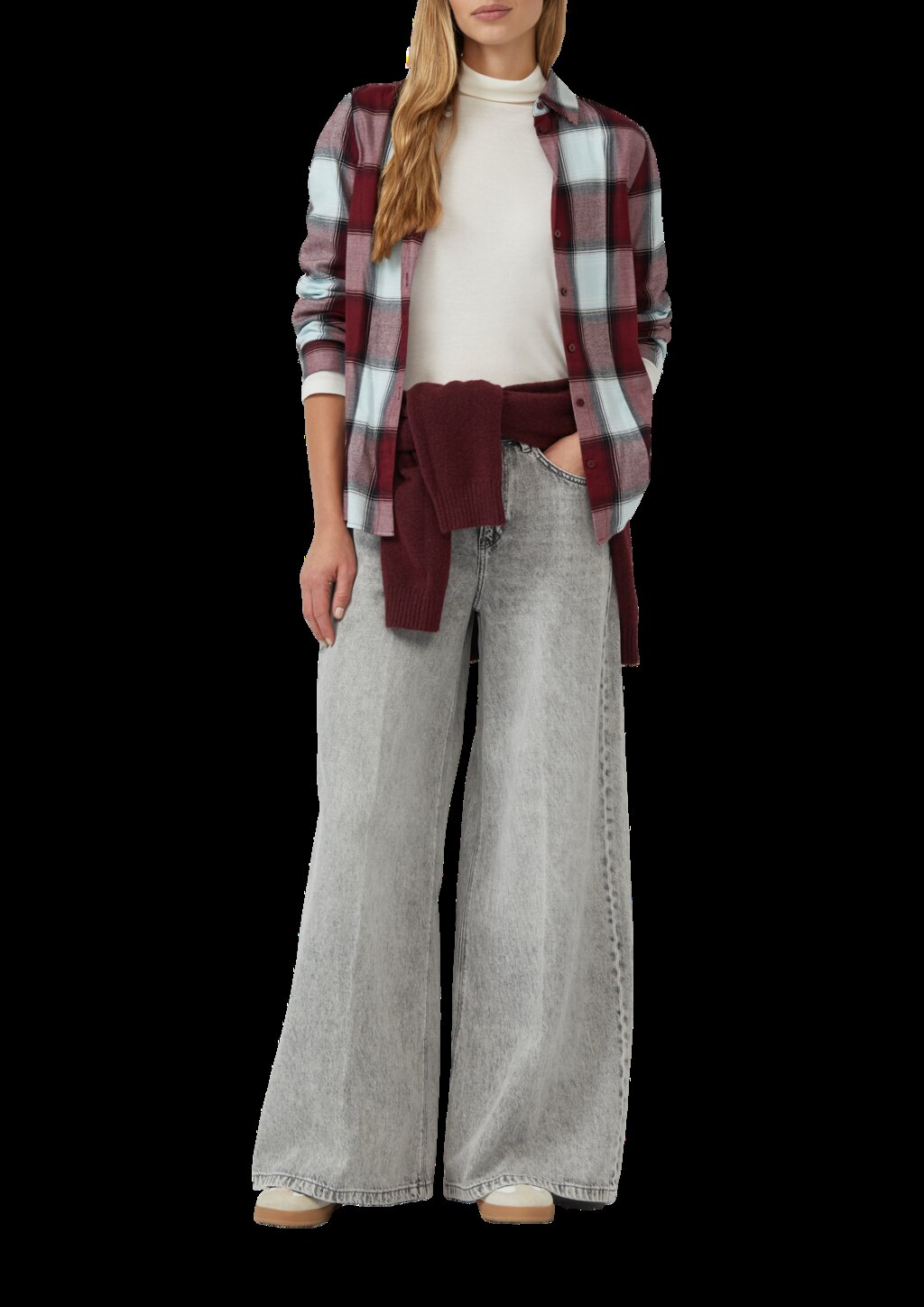 Jeans / Regular Fit / High Rise / Extra Wide Leg