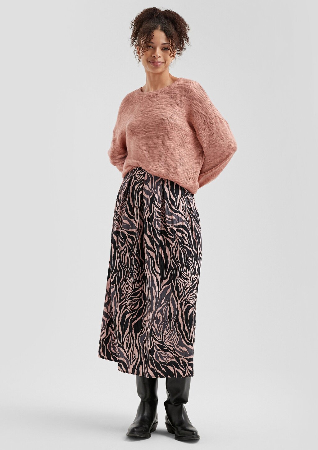 Strickpullover mit Strukturmuster