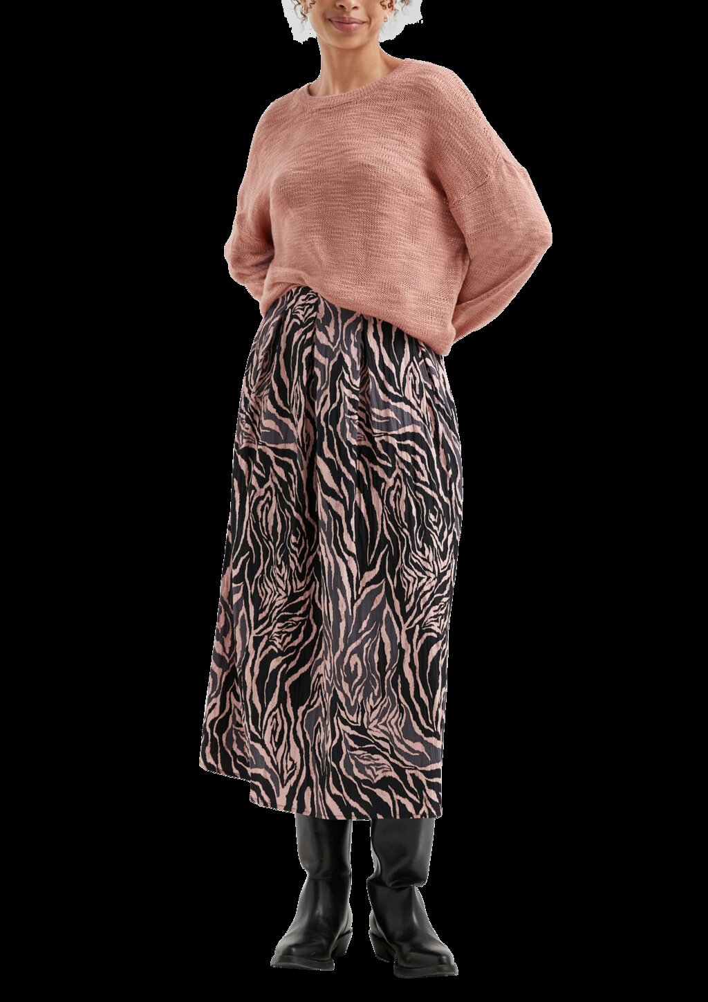 Strickpullover mit Strukturmuster