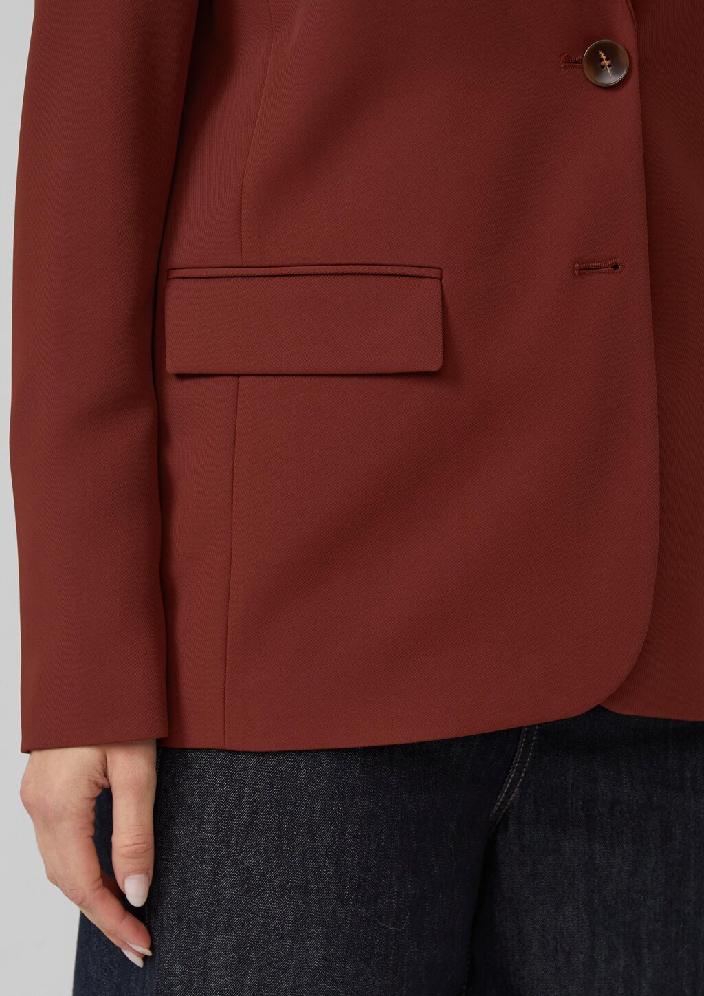 Twillblazer mit leichtem Futter