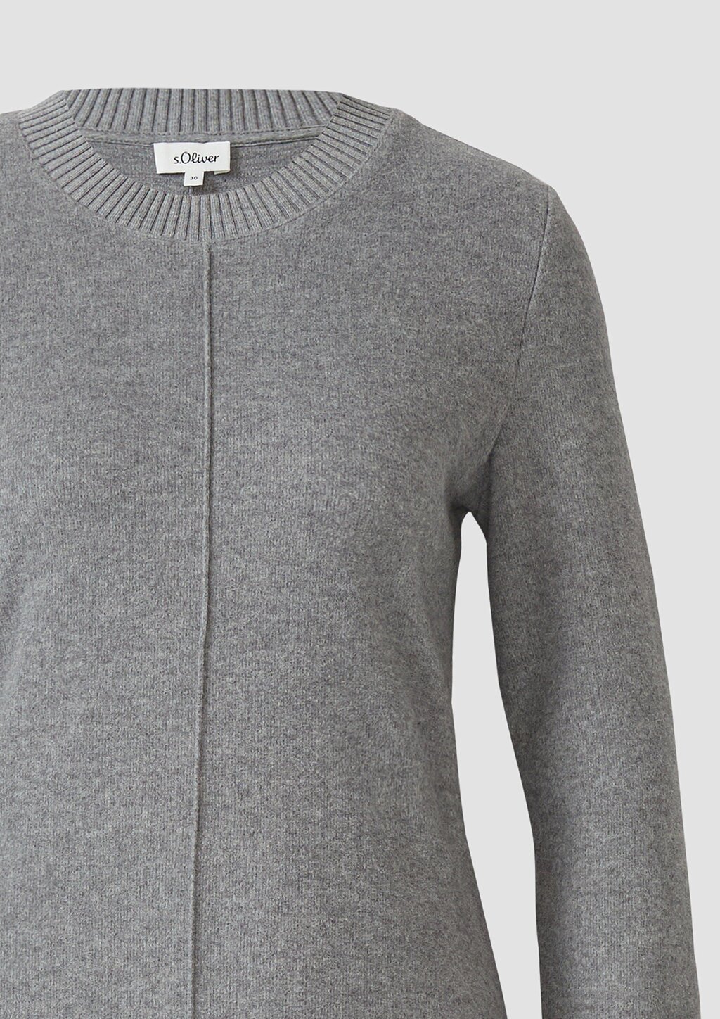 Strukturiertes Midikleid aus weichem Sweat im Slim Fit