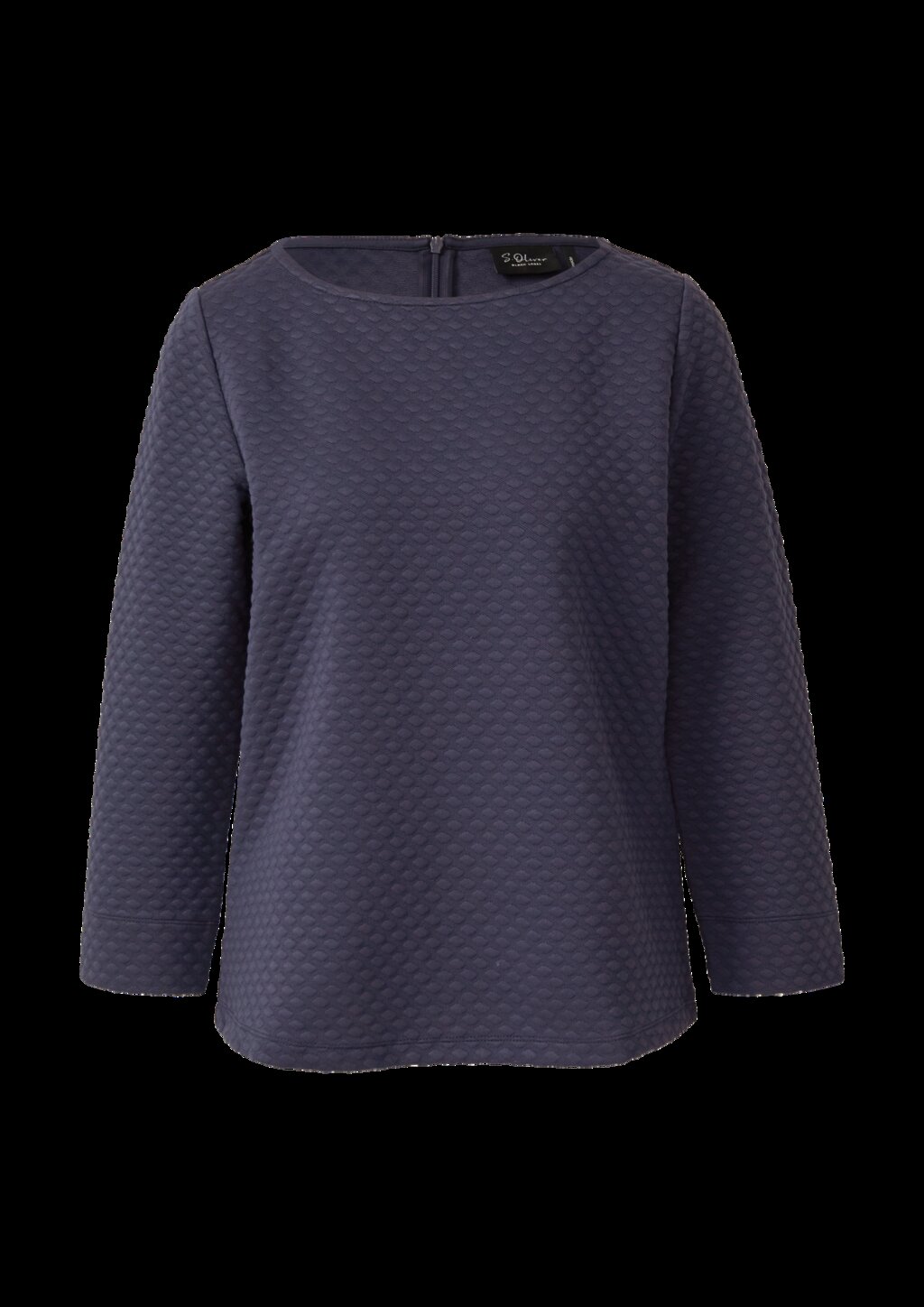 Jacquard-Sweatshirt im Relaxed Fit mit U-Boot-Ausschnitt