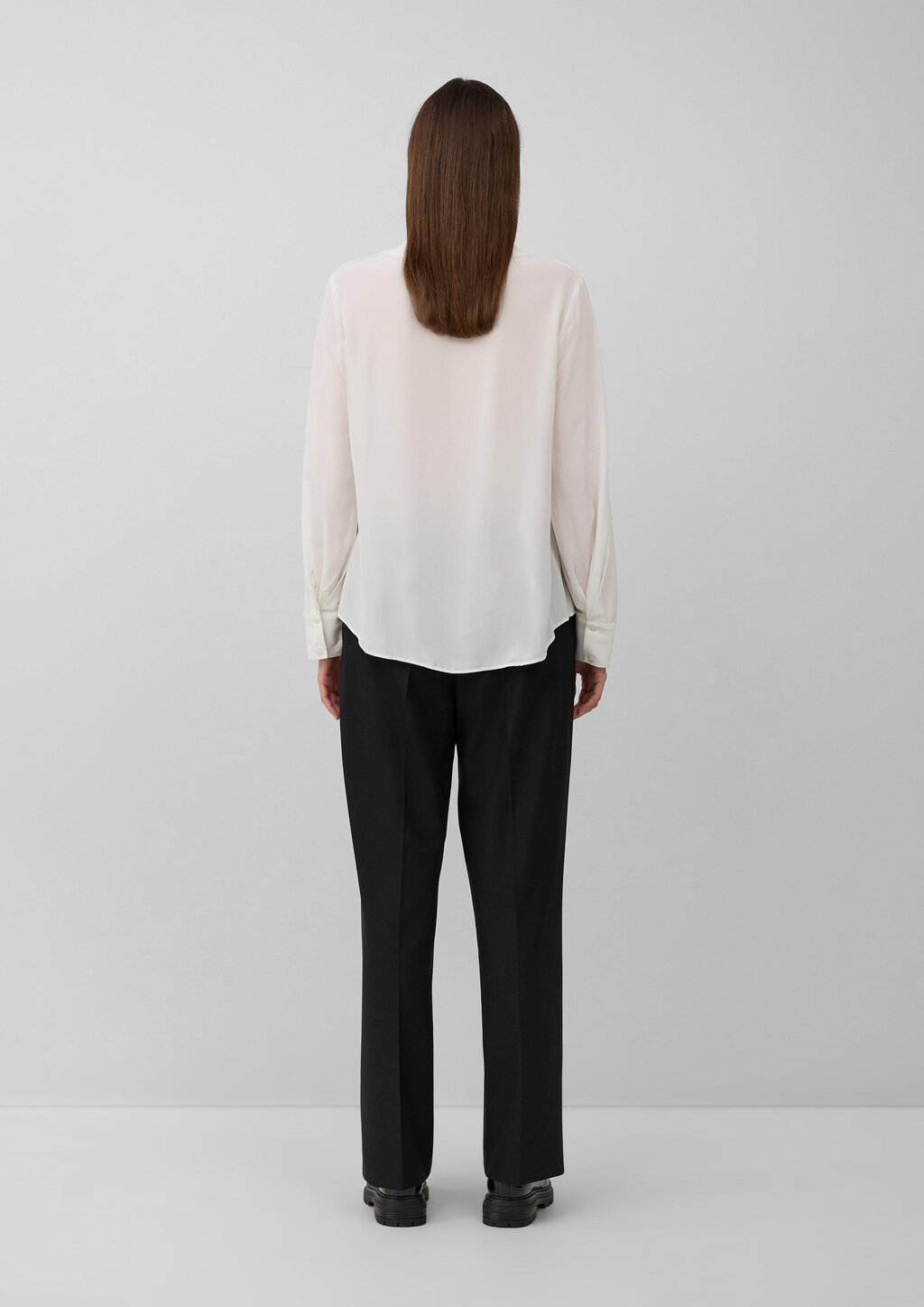 Semitransparente Tunika-Bluse aus Viskose