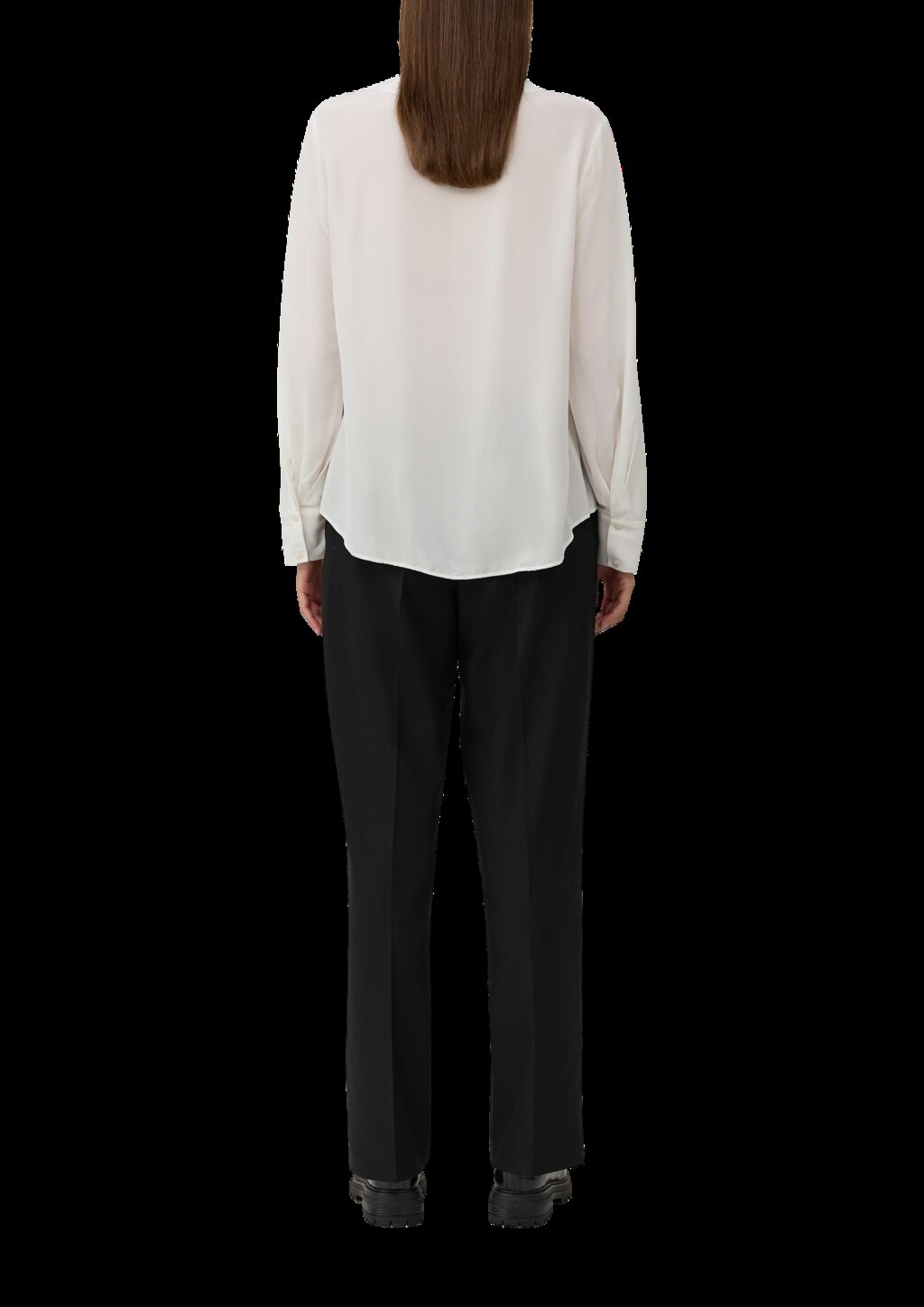 Semitransparente Tunika-Bluse aus Viskose