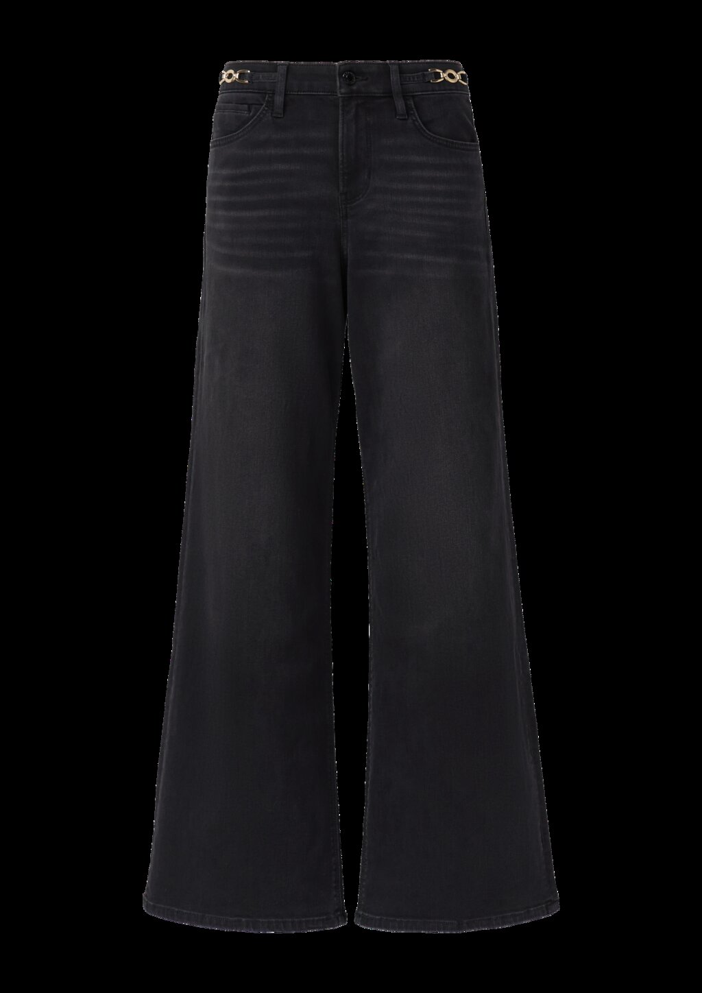 Jeans Suri / Regular Fit / Mid Rise / Wide Leg / Schmuck-Detail