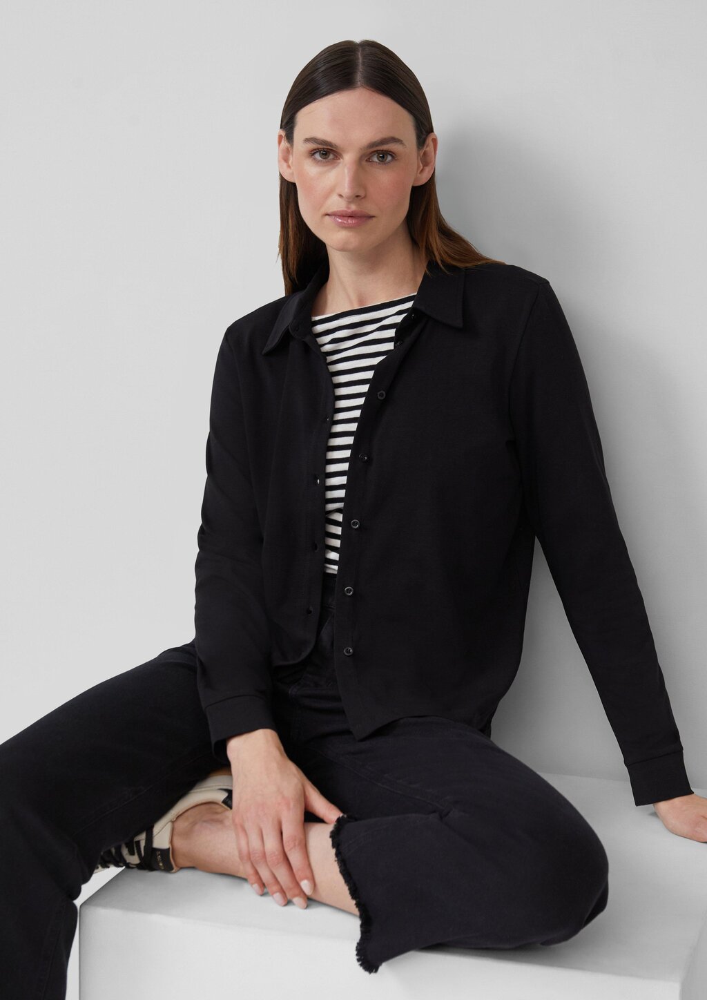 Elastische Jerseybluse