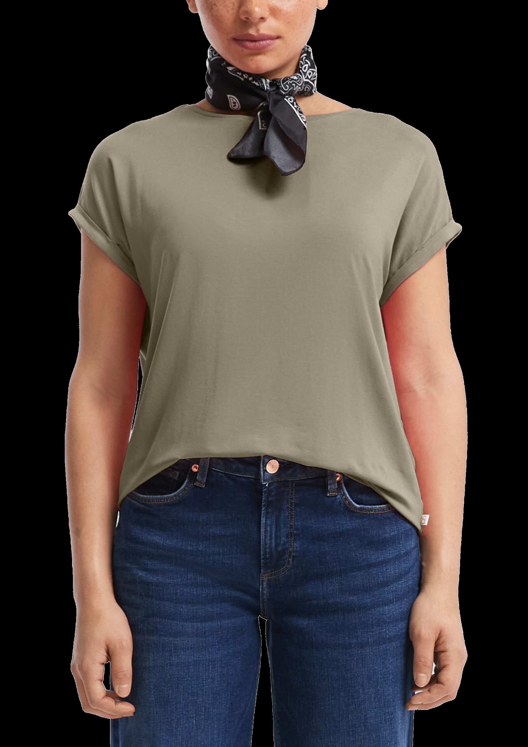 Loose Fit-Shirt im Lyocellmix