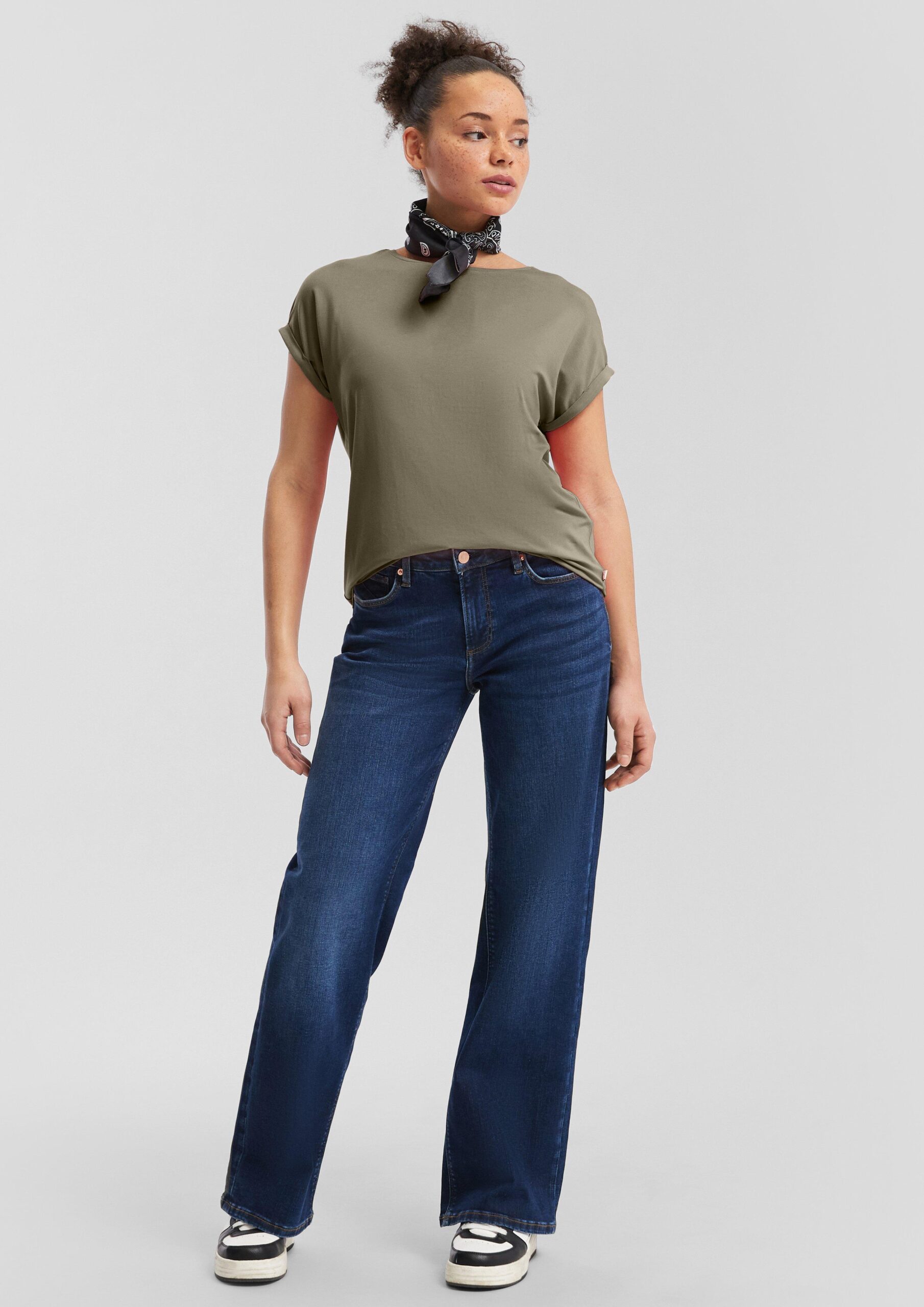 Loose Fit-Shirt im Lyocellmix