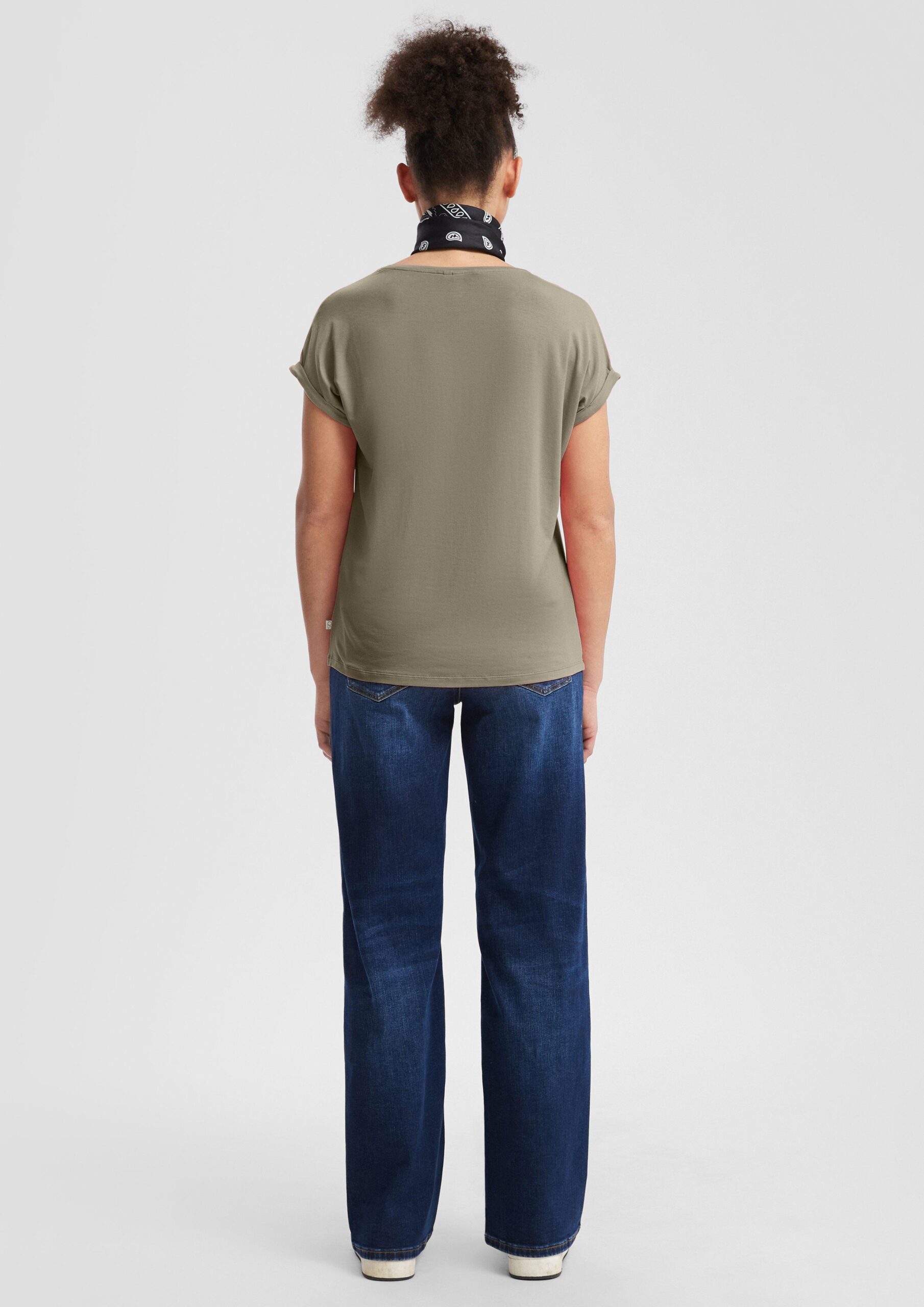 Loose Fit-Shirt im Lyocellmix