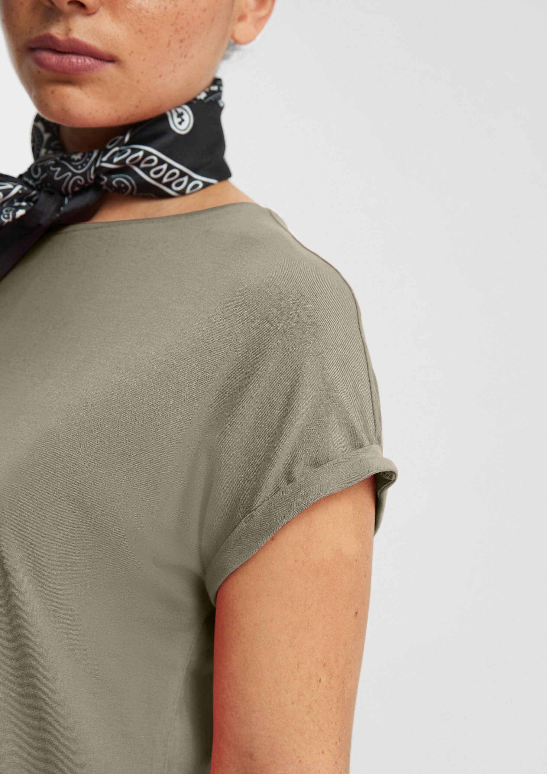 Loose Fit-Shirt im Lyocellmix