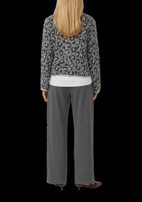 Nadelstreifen-Hose aus elastischem Interlockjersey mit extraweitem Bein